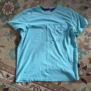 Brooks Brothers pocket t-shirt blue medium